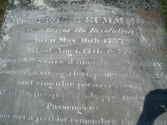Captain Peter Summer's Grave