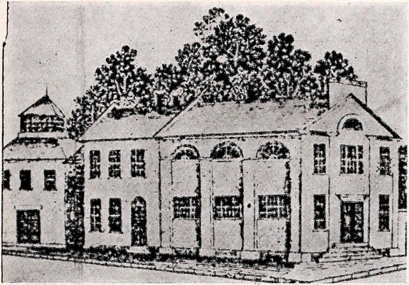 Transylvania's first Medical Hall, built in 1827. It was replaced by the New Medical Hall and was used as a city hall until it burned down in 1854.