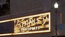 Stanley Theater Sign: An Artifact of the Theater's Origins 