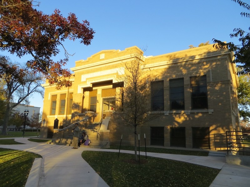 The Potter County Library was built in 1922.