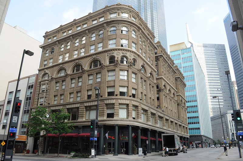 The Wilson Building was erected in 1904 and is one of the more beautiful  historic buildings in Dallas.