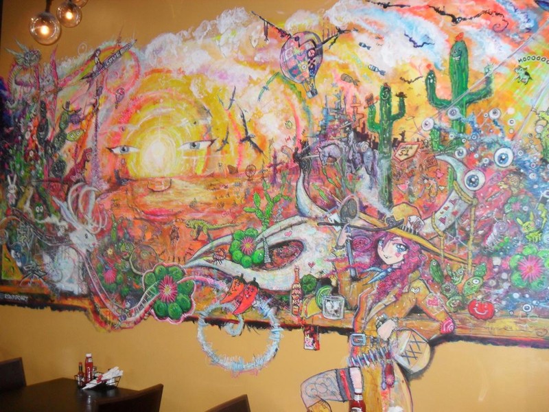 Mural inside the new Calamity J