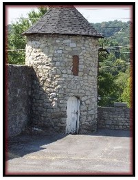 Castle-like structure, part of stadium, 2010