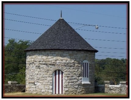 Castle-like structure, part of stadium, 2010