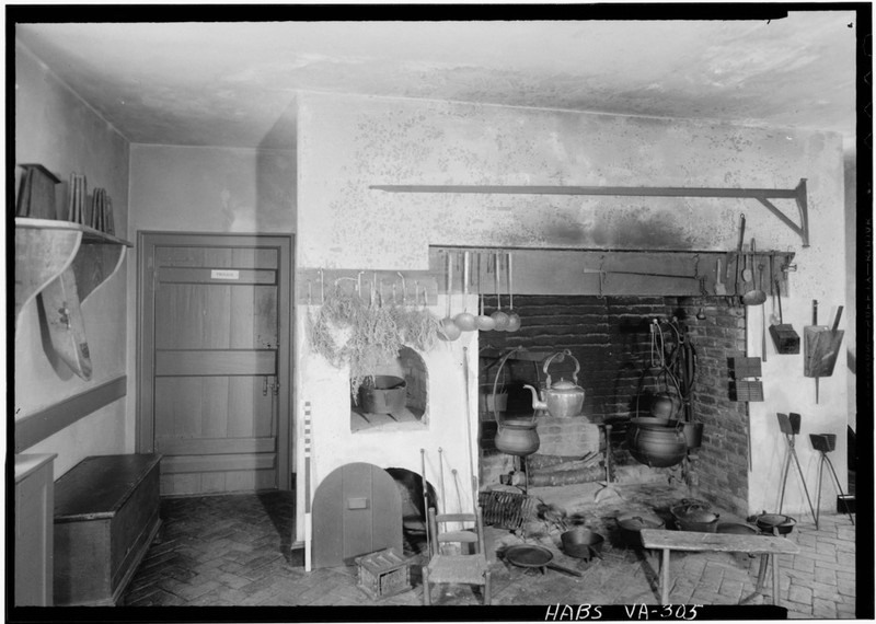 The interior of Kenmore's kitchen/north dependency