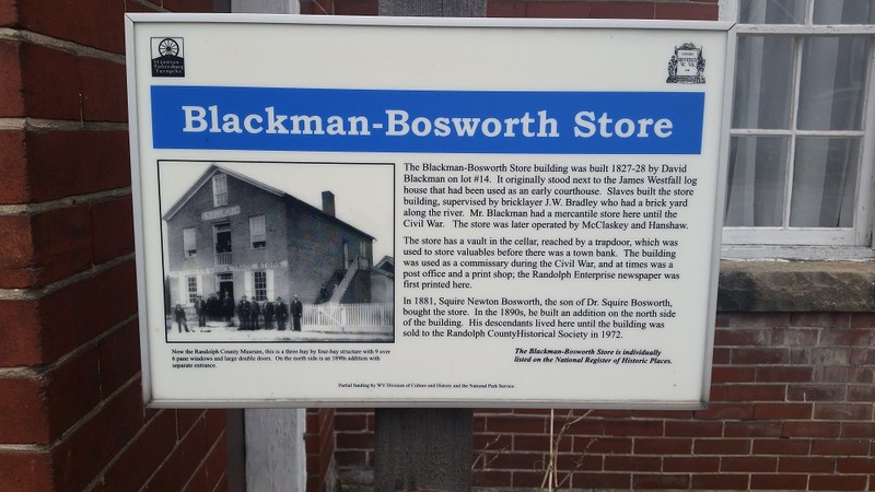 Blackman-Boswrth Store Marker