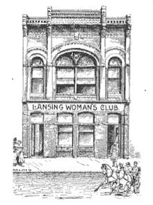 Lansing Woman's Club was established in 1874 and constructed this building as their headquarters in 1889.