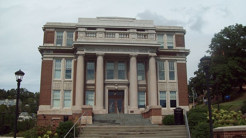 Oglebay Hall, built in the Second Empire style in 1918. Courtesy of West Virginia University.