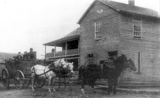 Historic photo of Bushrod Crawford House. The building was once home to the store and residence of noted area secessionist Bushrod Crawford. Courtesy of Historic Beverly Preservation, Inc.