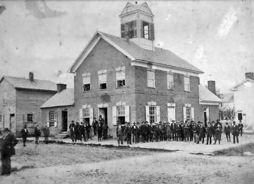 Historic photo of the Old Beverly Courthouse, in use from 1815 to 1898. Courtesy of Historic Beverly Preservation, Inc.