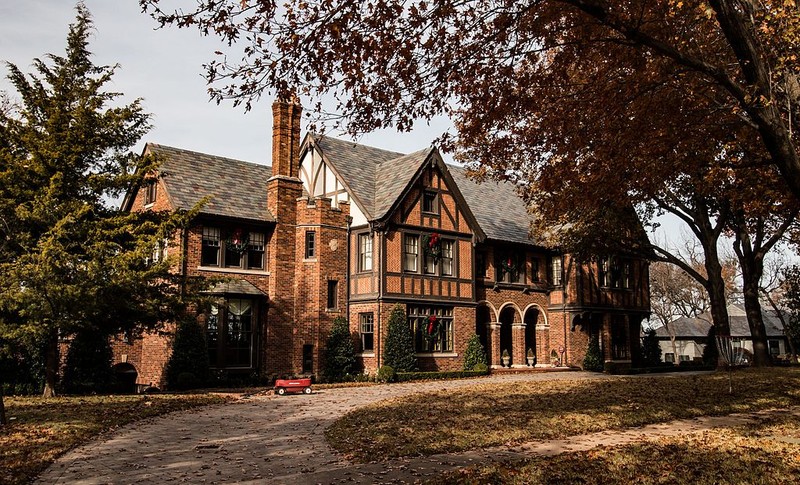The Westbrook House was built in 1928 and is a fine example of Tudor Revival architecture.