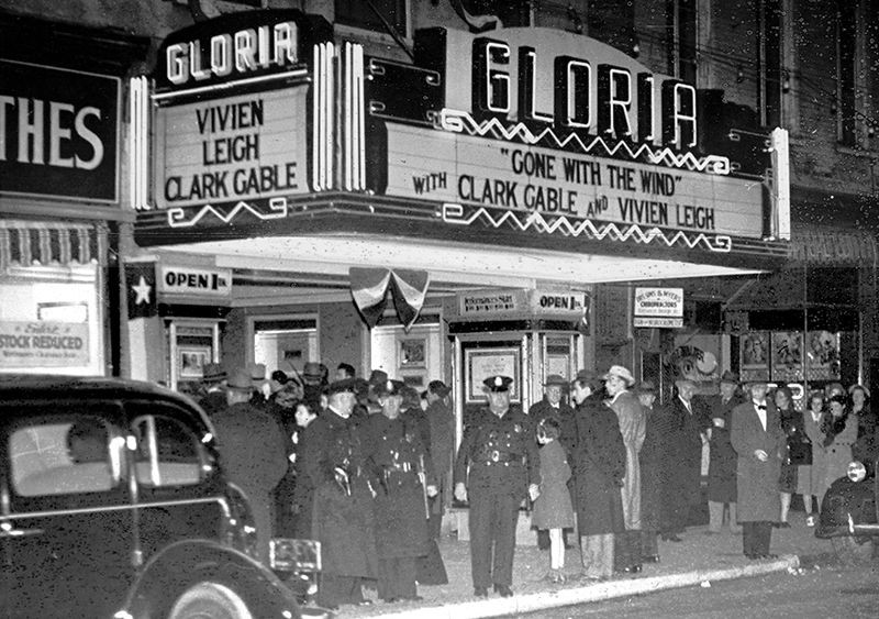 Charleston Premier of Gone With The Wind at the Gloria Theatre, (modern day Sottile Theatre.)