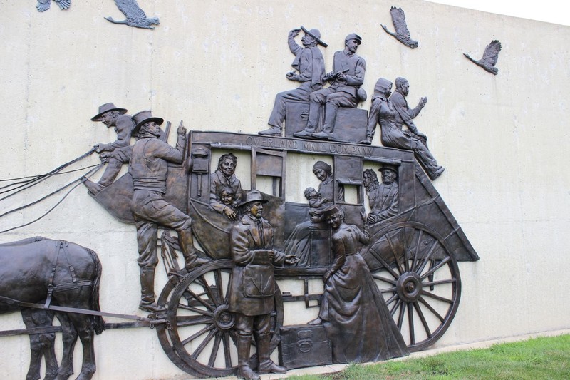 Detail of stagecoach. Photo by Cynthia Prescott.