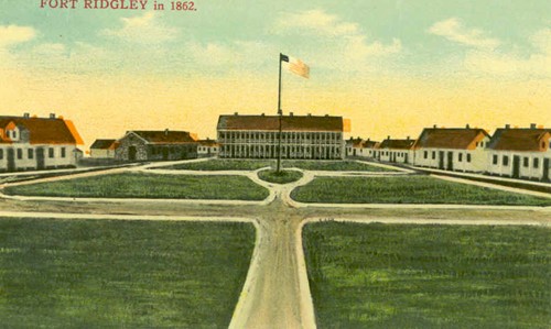 Fort Ridgely in 1862