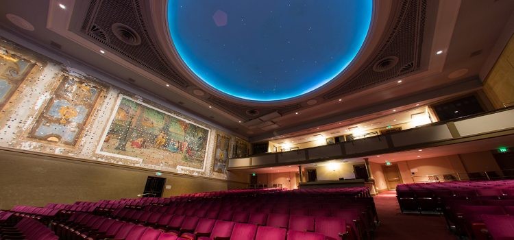 Interior and dome of Sottile Theatre.