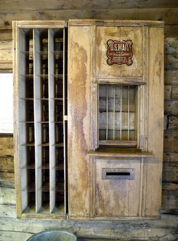 A mail cubby used in Frisco around the turn of the century.