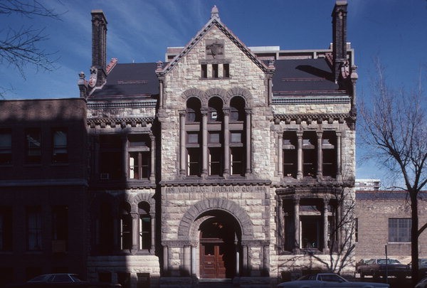 The Blatz office building in 1983, when it was named to the National Register of Historic Places. Photo credit: Wisconsin Historical Society