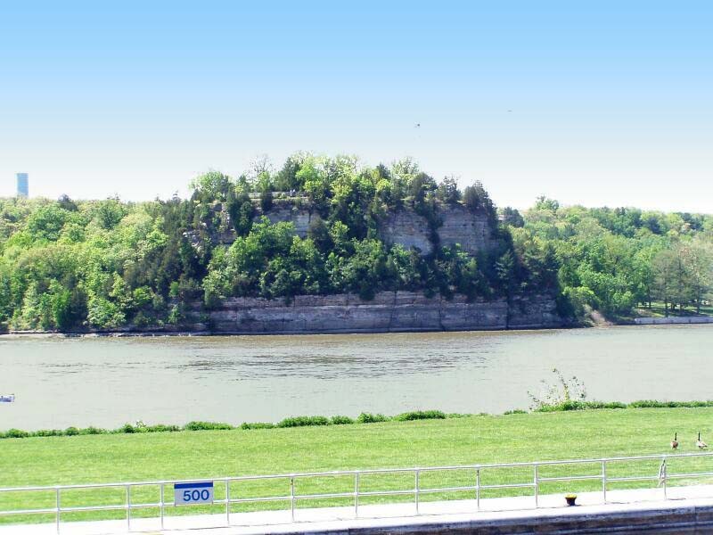 This formation, known as "Starved Rock," was designated a National Historic Landmark in 1960.