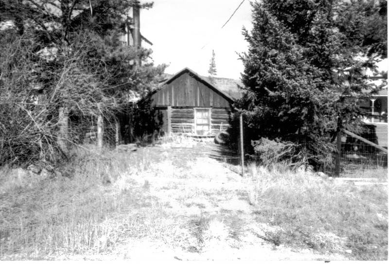 The Woods Cabin on its original location. Circa 1983