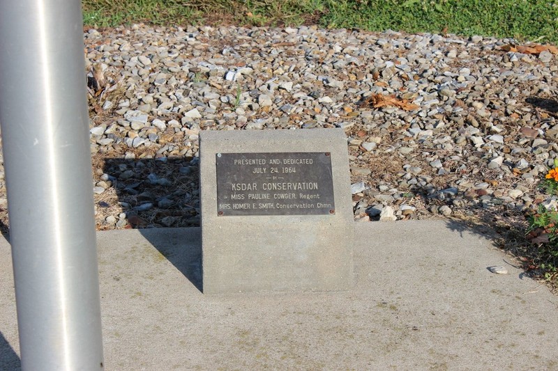 Conservation plaque. Photo by Cynthia Prescott.