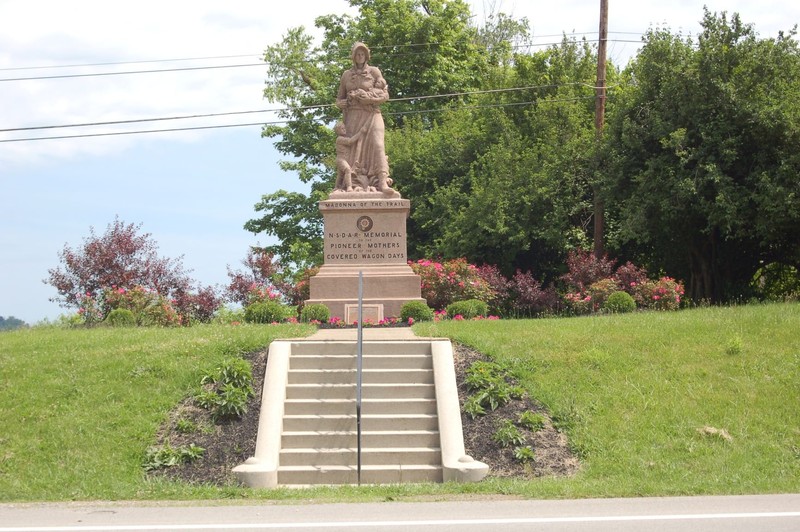 Beallsville, PA, Madonna of the Trail. Photo by David Culver.