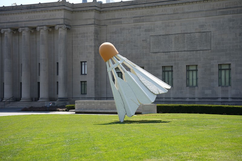 Shuttlecock, Sculpture, Window, Building