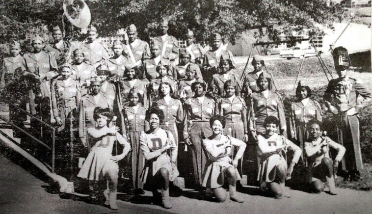 Douglass High marching band yearbook photos