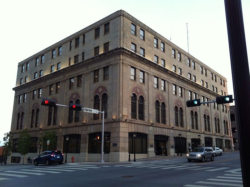 Built in 1906, the old Elks Lodge Building was initially supposed to be twelve stories tall, but financial difficulties forced the Elks to stop at five. It is now the location of the Oklahoma Natural Gas Company.