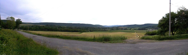 Panorama of where the settlement once stood