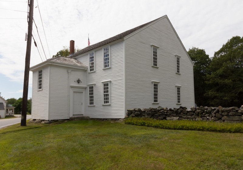 The Harpswell Meeting House was originally a Congregational church and has sat along State Route 123 since 1759.