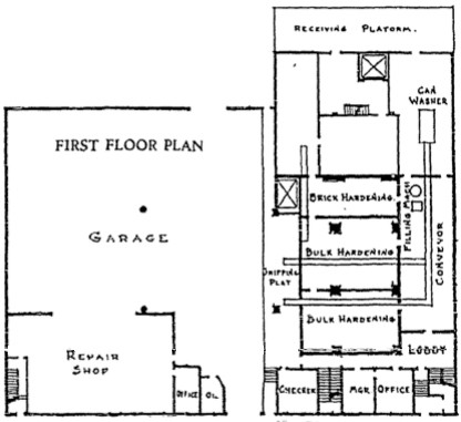 Floorplan of the 1927 Blommer factory addition. Photo credit: Onmilwaukee.com