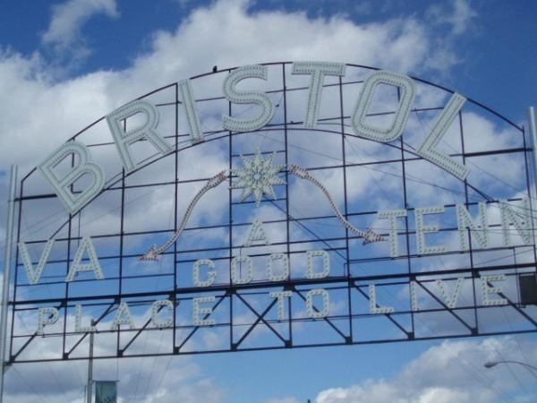 Bristol sign before recent modernizations, renovations