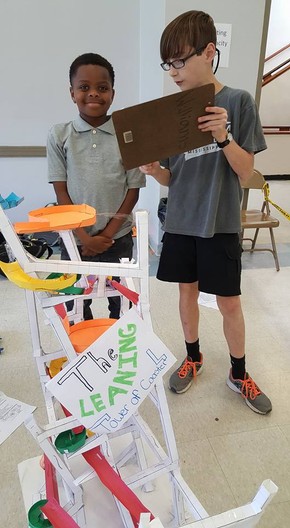 Students working on a project at Overstreet School