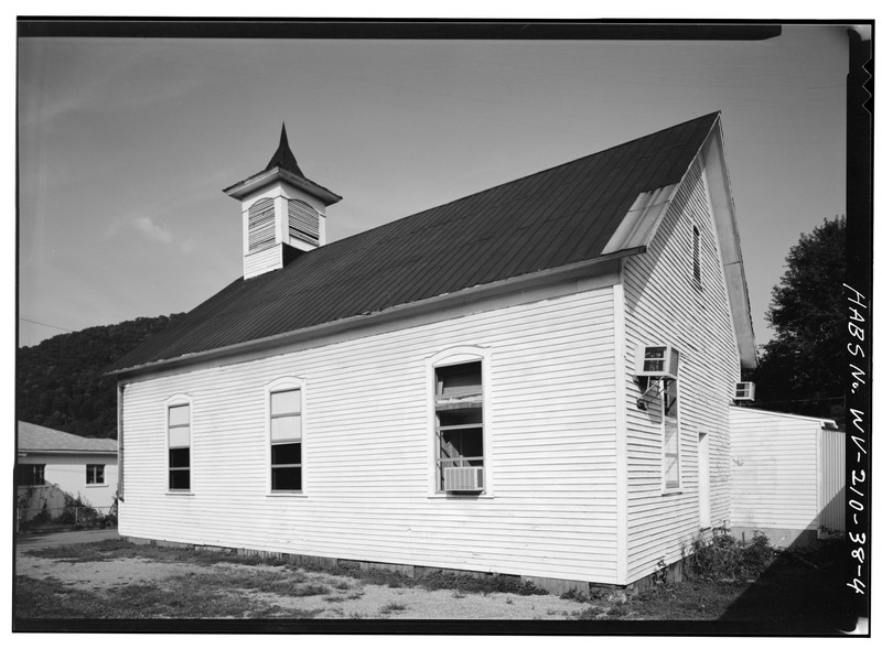 Side view of the church in 1980 