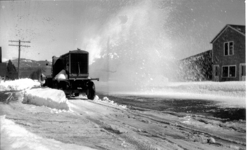 While Colorado might average 300 days of sunshine, the snowfall average in Summit County ranges from 160 to over 300 inches depending on the season. In this image, a snowplow works to clear Frisco streets after a snowstorm.