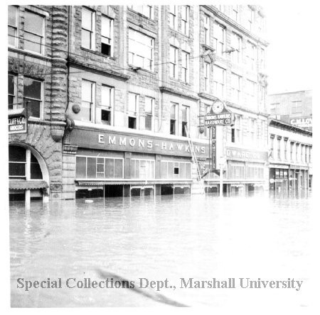 Emmons-Hawkins Hardware Co. during the 1937 flood