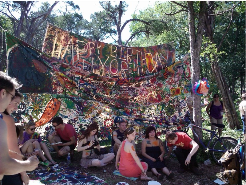 Eeyore's Birthday banner during his 2010 party