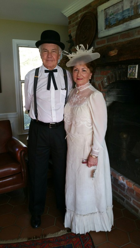 Linda Collier, curator, with husband Butch.