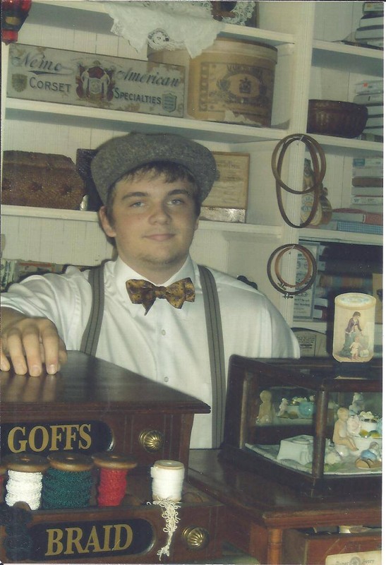 Young docent at the James Kirwan General Store.