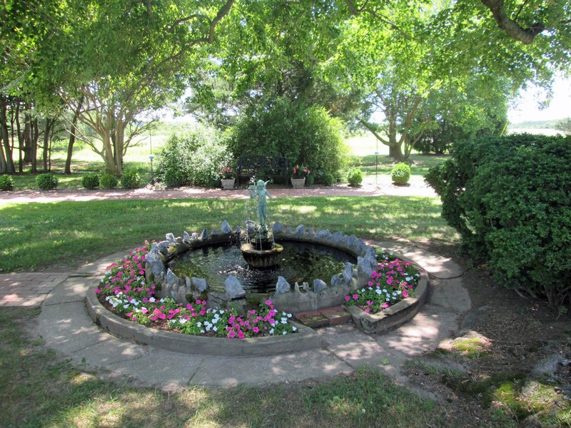 Part of the gardens on the Kirwan House property.