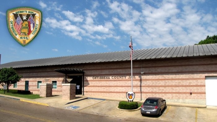 The exterior of the jail, known as both the Oktibbeha County Jail and the Starkville City Jail