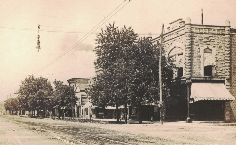 Masonic Block, west and south elevations, ca. 1910