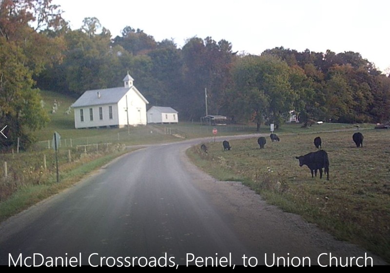 Peniel Church (est. circa 1830 by Welsh immigrants), Gallia County, Ohio. It is between Gallia Furnace and and several roads that lead to Poke Patch.