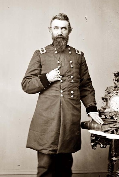 Union Col. Nathan Kimball, who led the attack on the Rebel right. Later in the war he served with distinction at Antietam and Fredericksburg, then served in the Western Theater and became a personal friend of William T. Sherman.