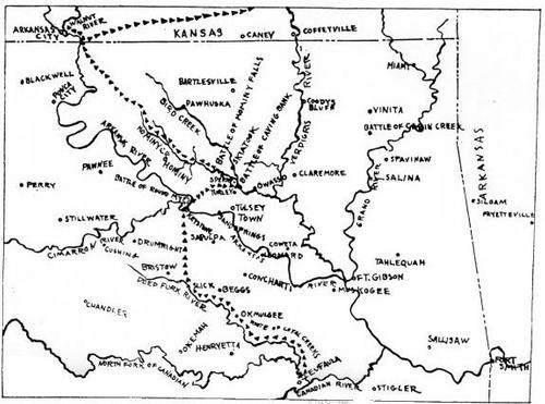 Battle of Round Mountain Map