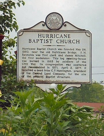 Hurricane Baptist Church Marker