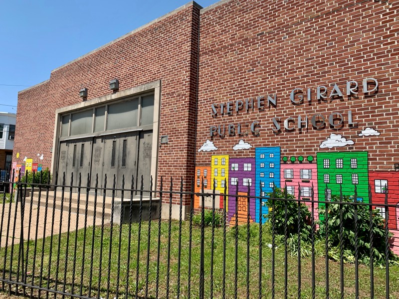 Current Stephen Girard Elementary School, photographed 2020