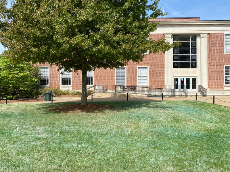 exterior of library