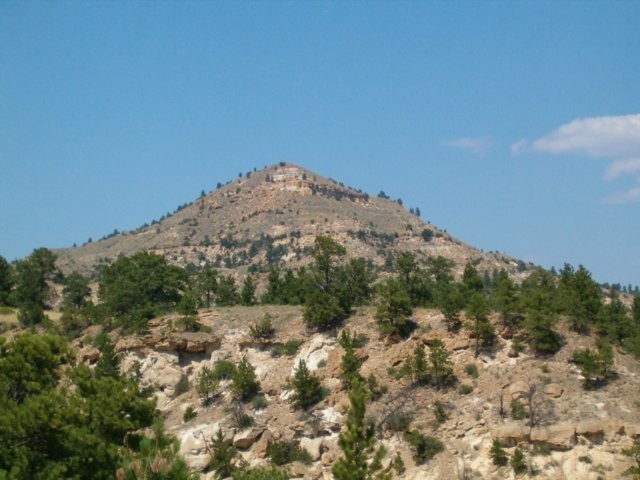 Wolf Mountain as seen from below.