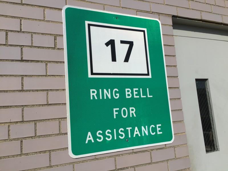 Sign marking Hangar 17 at JFK Airport